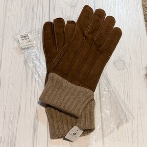 Men’s Joseph Abboud Brown Suede Gloves Sz Large MSRP $225